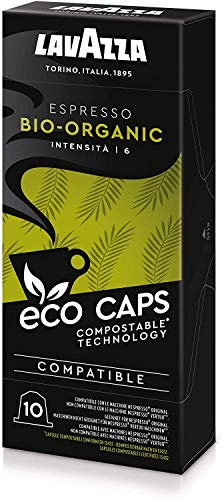 Image of Lavazza Espresso Bio-Organic, 53 g with 10 Nos Nespresso Compatible Coffee Capsules