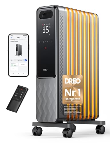 Dreo Ölradiator Energiesparend 2000W, Mobile Elektroheizung 9...