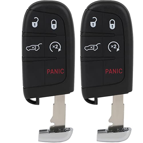 KEYALL 2 X Remotes Key Fob for Jeep for Compass