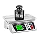 Steinberg Systems Kontrollwaage Digitalwaage Digitale Tischwaage (30 kg / 1 g, LCD-Display, 6 Funktionen, 28,8 x 21,8 cm)