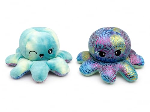 Generisch Peluche polpo reversibile, 20 cm, polpo di peluche con
