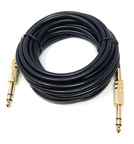DRUT 5m 6.35mm Male to 6.35mm Male Stereo Audio Cable - Image 2