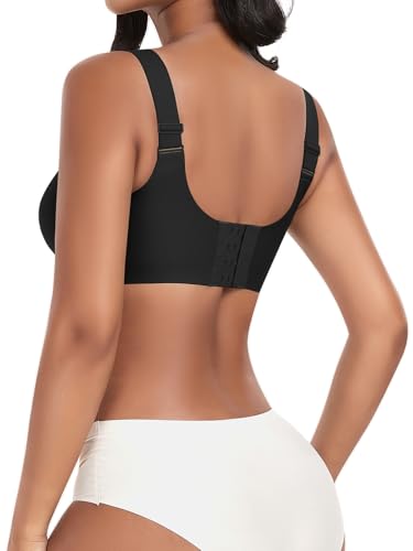 Image of Wireless Bras for Women No Underwire Seamless Full Coverage Comfortable Everyday Bra with Medium Support