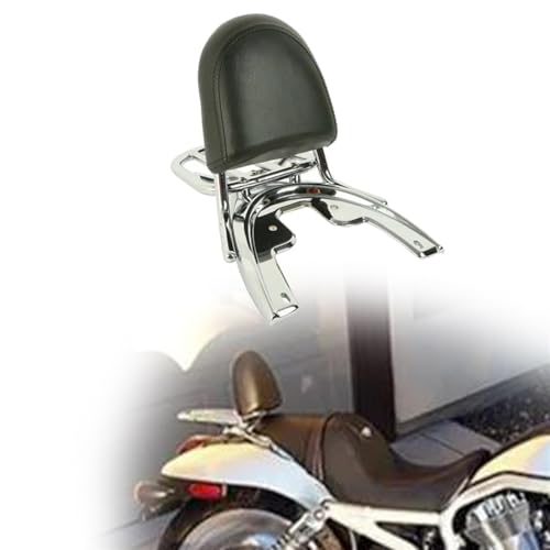 Sissy bar Harley VRSC 2002-2006 avec porte-bagages stable pour duo confortable