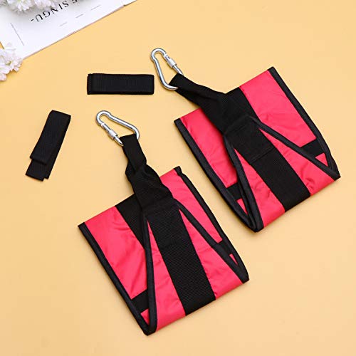 IMIKEYA Tiras Ab Pull Up Fitness Strap Sling Tiras para Pendurar para Treino Músculo Abdominal (Rosa