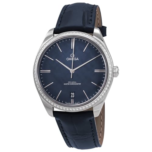 Omega De Ville Tresor Diamond Blue Dial Men's Watch 435.18.40.21.03.001