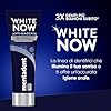 Mentadent Dentifricio White Now Anti-macchia, Dentifricio Sbiancante con White-Correct e White-Infinity Technology, 2x75ml