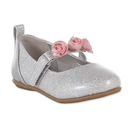 Disney Princess Silver Toddler Girls' Mary Jane Shoe (12)