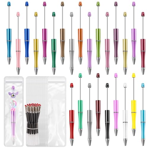 Stylos à perles DIY kit de 75 pièces complet avec recharges et sachets