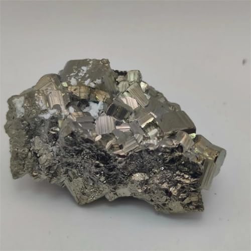 Pyrite de fer en grappe minérale d'exception quartz brut 80-120g