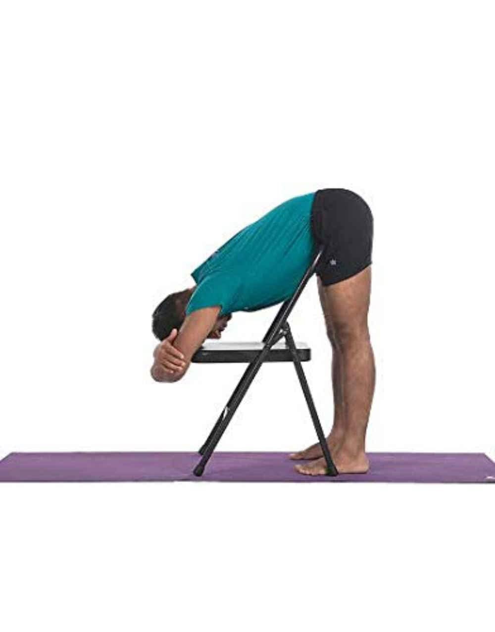 Chaises De Yoga,Chaise De Yoga Iyengar,Chaise D'inversion De Yoga,Chaise De Yoga en Métal Pune Yoga Chair,Chaise D'assistance Au Yoga,Chaise De Yoga Senior 2 Bars,Black