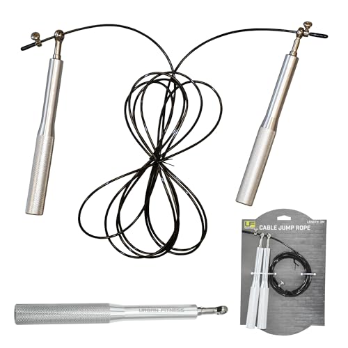 Urban Fitness Unisex Urban Fitness Cable Jump Rope 3m, White, One Size UK