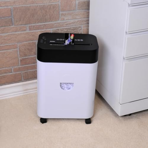 Royal Triturador de papel microcortado Shredder, 14 folhas, preto/branco