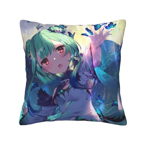 潤羽るしあ (11) ッションカバー 抱き枕カバー 装飾枕カバー 座布団カバー グッズ ギフト アニメグッズ 着脱簡単 洗える ソファ背当て 両面プリント かわいい おしゃれ 車やソファー 30x30cm