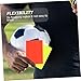 Sosoport 4sets Referee Cards Wallet Professional Referee Kit Soccer Accessories Match Accessory Soccer Cards Portable Game Tools