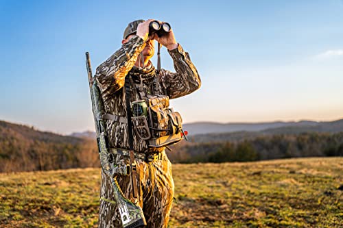 Nomad Mens Pursuit Pant | Camo Hunting Pants with Adjustable Waistband, Mossy Oak Bottomland, Large