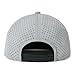 FEINION Men Flat Brim Adjustable Performance Hat Snapback Laser Perforated Baseball Cap (Grey)