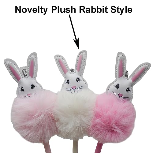 6 bolígrafos peluche conejo Maydahui con 12 recambios miniatura 3