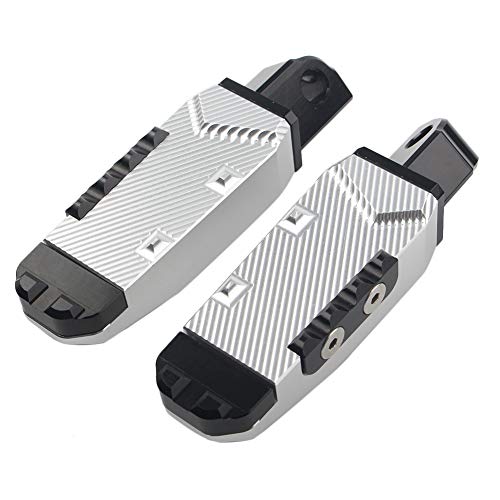 Gzyf Rear Pedal Footrest Motorcycle Rear Passenger Foot Pegs For Suzuki Gsxr600/750 Gsxr1300 Hayabusa 2006-2018 Silver #TOP2