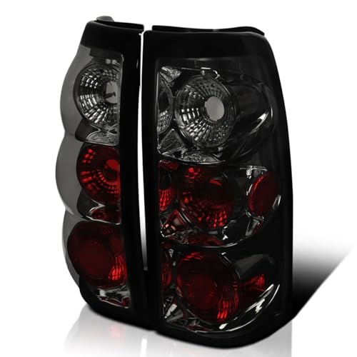 Spec-D Tuning Smoke Lens Tail Lights Compatible with 2003-2006 Chevy Silverado 1500/1500HD/2500/2500HD, 2004-2006 Chevy Silverado 3500, 2007 Chevy Silverado Classic, Left + Right Pair Assembly
