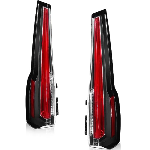 LBRST Tail Light Assembly For GMC Yukon 2015-2020 For GMC Yukon XL 2015-2020 Black Housing Red/Clear Lens Driver and Passenger Side Tail lamp - Thumbnail 5