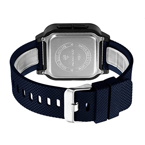 Zolohoni Square Men's Digital Watch Big Numbers Dial Large Face Waterproof Led Watches #TOP5
