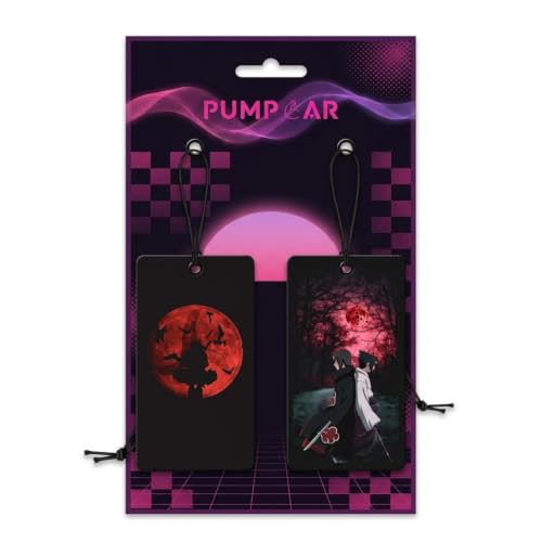 Image of PumpCar 2 pieces Uchiha Itachi Sasuke double-sided hanging Japanese anime vanilla car air freshener Cool anime hanging air fresheners for rearview mirror Car Interior Accessories Household gifts