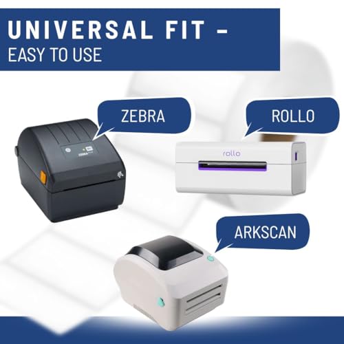 Image of 50x25 Direct Thermal Barcode Label Sticker - 2 x 1 inches - 50mm x 25mm - 1000 Labels Per Roll - White Self Adhesive Sticker for Printing Barcoding (8 Roll per Pack (8000 Labels))