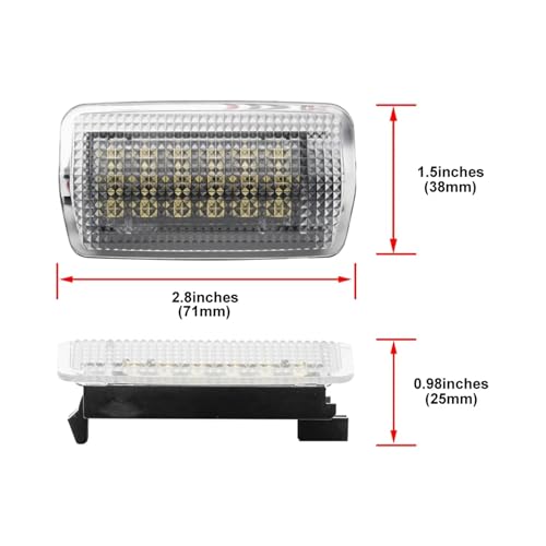 Luces LED matricula y puertas para Toyota Land Cruiser Prado 150 y Camry 3