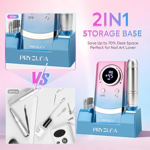 Kit de taladro de uñas profesional y base para el salón de belleza 7