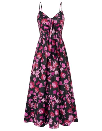 Image of GRACE KARIN Womens Summer Floral Maxi Dresses 2026 Long Flowy Boho Dress Beach Vacation Sundresses Casual Clothes with Pocket