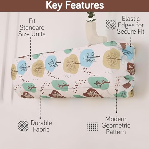 Image of HOKIPO Air Conditioner Cover for 2 Ton Split AC | Fits AC Units upto Size 110x33x31 cm | Dustproof, Waterproof & Washable Indoor Unit Cover | Nature Trees (NEW2-D2-AR5874)