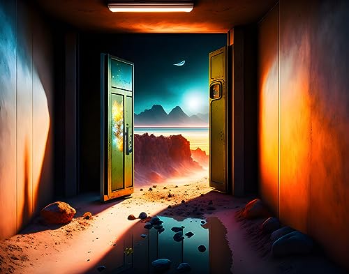 Poster grand format 58x90 cm pour mur vide déco bunker sans cadre