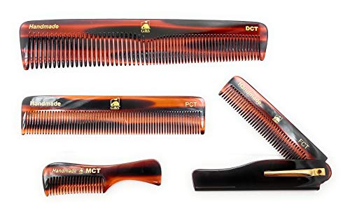 G.B.S Handmade Stylish Comb Set- Hair Styling Grooming Combs For Men, Women Fine Toothed Tortoise Combs Pack of 4 (1 DCT Dressing Comb, 1 FCT Folding Comb, 1 PCT Pocket Comb, 1 MCT Mustache Comb) G.B.S Handmade Stylish Comb Set- Hair Styling Grooming Combs For Men, Women Fine Toothed Tortoise Combs Pack of 4 (1 DCT Dressing Comb, 1 FCT Folding Comb, 1 PCT Pocket Comb, 1 MCT Mustache Comb)