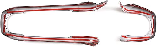 Miniatura 7 de Calcomanías para panel de tablero, consola central para automóvil, de plástico ABS, para apariencia de interior, negro