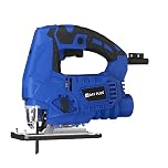4500W Electric Jigsaw Cutter 6 Speed Laser Guide 45° Pendulum Wood Metal Jig Saw, 100mm Wood Cutting, 10mm Steel Cutting, 30mm Plastic Cutting，2M Wire