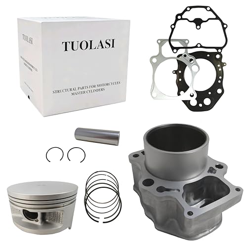 TUOLASI 86.5mm Cylinder Piston Ring Gasket Top End Rebuild Kit Compatible with Honda TRX420 Rancher 420 Rancher420 TRX 420 2007-2018, 12100-HP7-A00, 12191-HP5-601, 12251-HP7-A01
