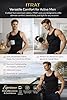 3PK Mens Sleeveless Vests 100% Cotton Gym Top Summer Training Gym Bodybuilding Tank Tops Basic Plain Colour Casual Undershirt (XXL Black) #3