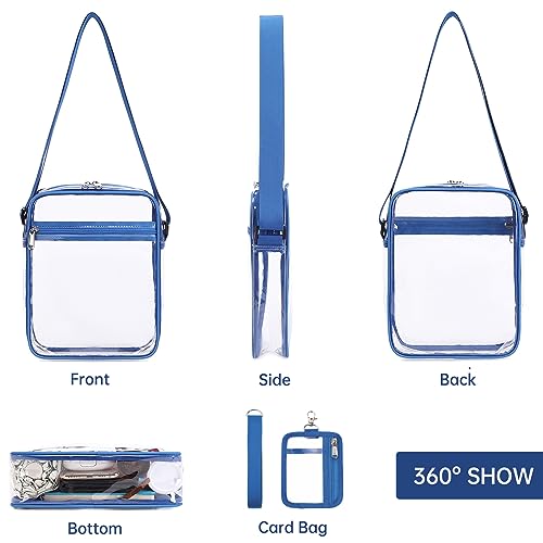 Clear Messenger Bag for Work & Business Travel for Men & Women, Stadium Approved3
