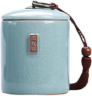 Jingyun Japanese Traditional Tea Caddy Ceramics Tea Canister Tea Jar Home Ornament B04