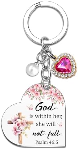 Presentes cristãos para mulheres, chaveiro cristão, versículo bíb...
