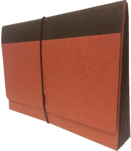 Alvah Bushnell Company Brand Expanding Wallet, Legal Size with 5 1/4" Fully Lined Reinforced Expansion, Elastic Tie Closure, 50 per Carton