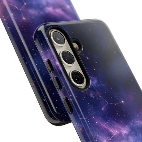 Coque rigide Samsung S24 Plus bleu constellation éclat brillant premium