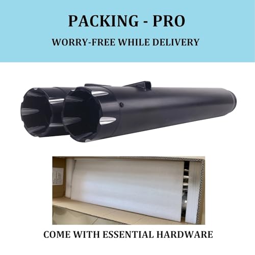 SHARKROAD 4" Slip On Mufflers for 2014-UP Indian Partial Models by SHARKROAD - Image 4