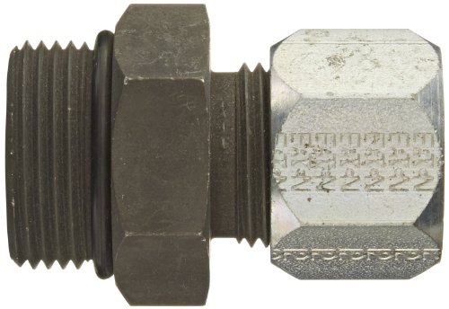Image of Eaton Weatherhead 7315X12X16 Carbon Steel Straight Thread O-Ring Adapter, Connector to Ermeto, 1 inch O-Ring Boss Male x 3 /4 inch Tube OD