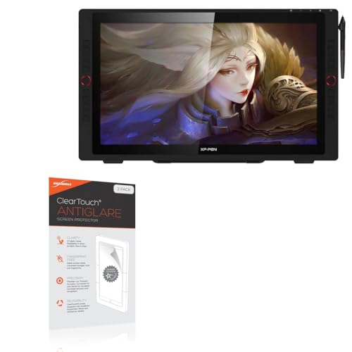 BoxWave Screen Protector Compatible with XP-Pen Artist 24 Pro - ClearTouch Anti-Glare (2-Pack), Anti-Fingerprint Matte Film Skin