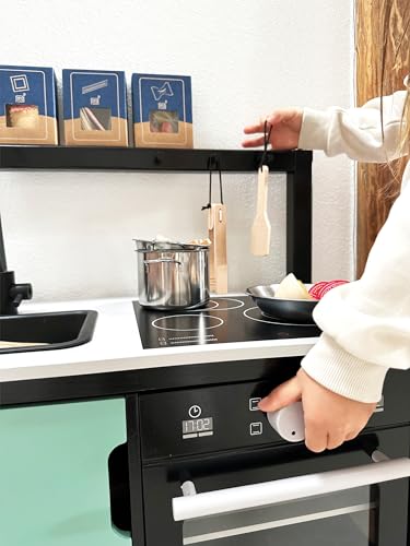 Small Foot Cucina Gioco Industrial In Legno, Cucina Per Bambini Con Accessori, Per Bambini Dai 3 Anni, 12433 - 17