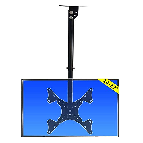 TV-Halterung, TV-Deckenhalterung Verstellbare Halterung Für die meisten LED-, LCD-, OLED- und Plasma-Flachbildschirme 14 '' -32 '', bis zu 30