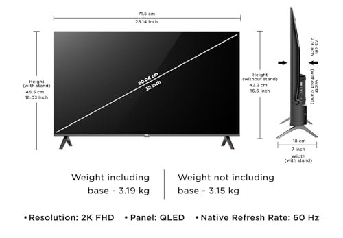 Image of TCL 80 cms (32 inches) V5C Series Full HD Smart QLED Google TV 32V5C