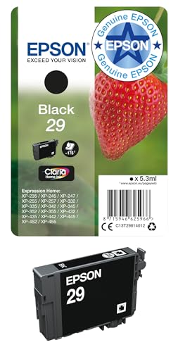 Epson T298140 29 Black Strawberry Genuine, Claria Home Ink